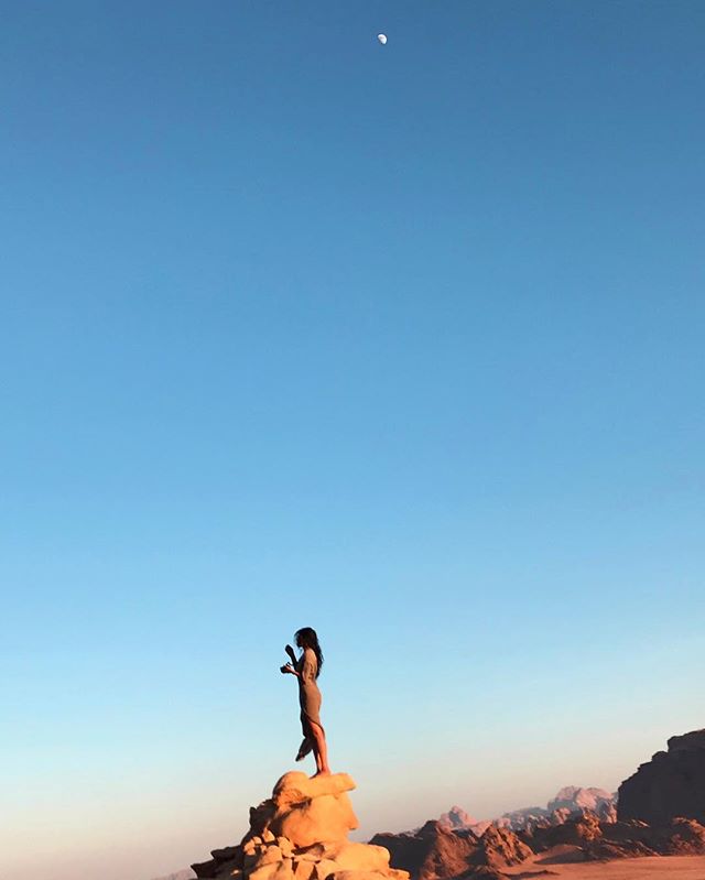 Hi!! I AM BACK. I shot a video and album art in Jordan, got arrested for witchcraft and devil worshipping there, wrote a bunch of new music for my upcoming album in London, my sister got happily married, and I enjoyed being a beach bum for 10 days in Sicily. Those were the good bits and this is a confession. This is my first post in almost a month and the anxiety and duress I have been feeling over my is a bit hilarious but equally dumbing and horrifying. Working on a single post sometimes takes 2-3 hours out of my day, from choosing which photo to post to coming up with a good caption, to making sure it stays true to my mood and story, to adding all the relevant tags and timing it perfectly. ALL of this drains me, especially when I am 'away'. I absolutely fucking love sharing my work but the pressure and fear of not doing so feels very real, of course it largely comes from within me, my own bulldozer brain telling me to make contact for fear of ghosting my followers, very much feels like I'm losing my grip over reality, my grip on priorities. And yet, I just can't stay away. What matters most to me is being creative, with my music and my art, and Instagram has certainly allowed me to hone my skills, and even further, be vulnerable and expressive with my voice, even shameless and care-free, but spending so much time obsessing over a photo or caption or just the fear of not even having one trashes my priorities a bit. The pure thrill which comes with staring at beauty without taking a photo of it is riveting and one which social media cannot compete with. Well, I don't have much more or anything moving to say right now, I will be mulling this over and would love to hear if you fancy a similar suspicion. 
p.s. I spent 2 hours on this post but it totally feels worth it.